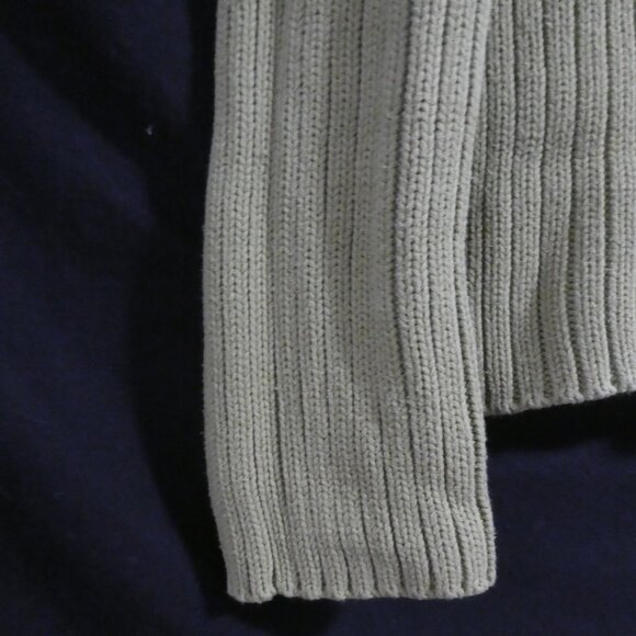 DKNY JEANS | xs - extra small | Ribbed Turtleneck Sweater With Bold DKNY Front - Picture 6 of 14